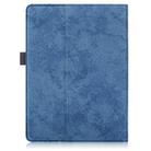 For 9-11 inch Marble Cloth Texture Horizontal Flip Universal Tablet PC Leather Case with Pen Slot & Holder(Dark Blue) - 3