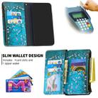 For Samsung Galaxy A10 Colored Drawing Pattern Zipper Horizontal Flip Leather Case with Holder & Card Slots & Wallet(Plum Blossom) - 5