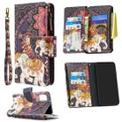 For Samsung Galaxy A41 Colored Drawing Pattern Zipper Horizontal Flip Leather Case with Holder & Card Slots & Wallet(Flower Elephants) - 1