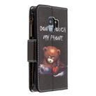 For Samsung Galaxy S9 Colored Drawing Pattern Zipper Horizontal Flip Leather Case with Holder & Card Slots & Wallet(Bear) - 3