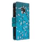 For Samsung Galaxy S9 Colored Drawing Pattern Zipper Horizontal Flip Leather Case with Holder & Card Slots & Wallet(Plum Blossom) - 3