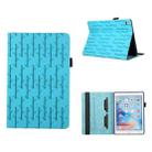 For iPad Air / Air 2 / 9.7 2018 Lucky Bamboo Pattern Leather Tablet Case(Blue) - 1