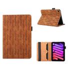 For iPad mini 6 Lucky Bamboo Pattern Leather Tablet Case(Brown) - 1