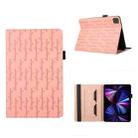 For iPad Pro 11 2022 / 2021 Lucky Bamboo Pattern Leather Tablet Case(Pink) - 1