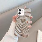 For iPhone 11 3D Love Pattern Phone Case(Grey) - 1