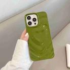 For iPhone 12 Pro 3D Love Pattern Phone Case(Green) - 1