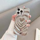For iPhone 12 Pro Max 3D Love Pattern Phone Case(Grey) - 1