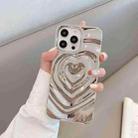 For iPhone 13 Pro Max 3D Love Pattern Phone Case(Grey) - 1