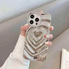 For iPhone 14 Pro Max 3D Love Pattern Phone Case(Grey) - 1
