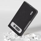 For Google Pixel Fold ABEEL Genuine Leather + PC Litchi Texture Phone Case(Black) - 2