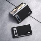For Google Pixel Fold ABEEL Genuine Leather + PC Litchi Texture Phone Case(Black) - 3