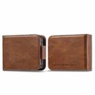 For Samsung Galaxy Z Flip5 LC.IMEEKE RFID Anti-theft Leather Phone Case(Brown) - 1