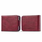 For Samsung Galaxy Z Flip5 LC.IMEEKE RFID Anti-theft Leather Phone Case(Red) - 1
