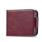 For Samsung Galaxy Z Flip7 5G LC.IMEEKE RFID Anti-theft Leather Phone Case(Red) - 3