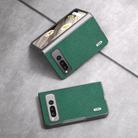 For Google Pixel Fold ABEEL Cross Texture Genuine Leather Phone Case(Green) - 3