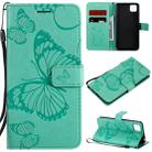 For Huawei Y5P / Honor 9s 3D Butterflies Embossing Pattern Horizontal Flip Leather Case with Holder & Card Slot & Wallet(Green) - 1