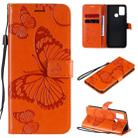 For Huawei Honor 9A 3D Butterflies Embossing Pattern Horizontal Flip Leather Case with Holder & Card Slot & Wallet(Orange) - 1