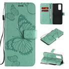 For Huawei Honor Play 4T Pro 3D Butterflies Embossing Pattern Horizontal Flip Leather Case with Holder & Card Slot & Wallet(Green) - 1