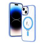 For iPhone 15 Plus MagSafe Magnetic Invisible Holder Phone Case(Sierra Blue) - 1