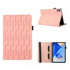 For Huawei MatePad 11 2023 Lucky Bamboo Pattern Leather Tablet Case(Pink) - 1