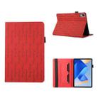 For Huawei MatePad 11 2023 Lucky Bamboo Pattern Leather Tablet Case(Red) - 1