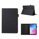 For Huawei MatePad T 10 / T 10s Lucky Bamboo Pattern Leather Tablet Case(Black) - 1