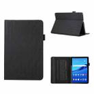 For Huawei MediaPad T5 Lucky Bamboo Pattern Leather Tablet Case(Black) - 1