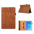 For Huawei MediaPad M5 10 Pro Lucky Bamboo Pattern Leather Tablet Case(Brown) - 1