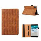 For Nokia T10 Lucky Bamboo Pattern Leather Tablet Case(Brown) - 1