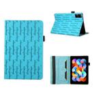 For Xiaomi Redmi Pad 10.61 Lucky Bamboo Pattern Leather Tablet Case(Blue) - 1