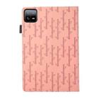 For Xiaomi Pad 6 Lucky Bamboo Pattern Leather Tablet Case(Pink) - 3