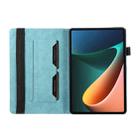 For Xiaomi Pad 5 Lucky Bamboo Pattern Leather Tablet Case(Blue) - 5