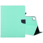 For iPad Pro 12.9 (2020) GOOSPERY FANCY DIARY Horizontal Flip PU Leather Tablet Case with Holder & Card Slots & Wallet(Mint Green) - 1