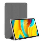 For Teclast T50 Pro 3-Fold Holder Folio Leather Tablet Smart Case(Grey) - 1
