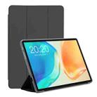 For Teclast M40 Plus WMC1993 3-Fold Holder Folio Leather Tablet Smart Case(Grey) - 1