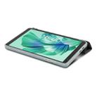 For Teclast P85T 3-Fold Holder Folio Leather Tablet Smart Case(Grey) - 3