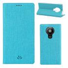 For Nokia 5.3 ViLi Shockproof TPU + PU Horizontal Flip Protective Case with Card Slot & Holder(Blue) - 1