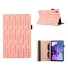 For Lenovo Tab M10 HD 2nd Gen Lucky Bamboo Pattern Leather Tablet Case(Pink) - 1