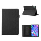 For Lenovo Xiaoxin Pad Plus 11.5 2023 Lucky Bamboo Pattern Leather Tablet Case(Black) - 1