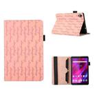 For Lenovo Tab M8 3rd Gen Lucky Bamboo Pattern Leather Tablet Case(Pink) - 1