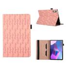 For Lenovo Tab P11 Pro Lucky Bamboo Pattern Leather Tablet Case(Pink) - 1