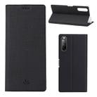 For Sony Xperia L4 ViLi Shockproof TPU + PU Horizontal Flip Protective Case with Card Slot & Holder(Black) - 1