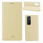 For Xiaomi Mi Note10 Lite ViLi Shockproof TPU + PU Horizontal Flip Protective Case with Card Slot & Holder(Gold) - 1