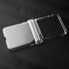 For Motorola Razr 40 Ultra 3 in 1 Full Coverage PC Transparent Shockproof Protective Phone Case(Black) - 1