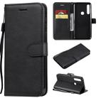 For Motorola Moto G Power Solid Color Horizontal Flip Protective Leather Case with Holder & Card Slots & Wallet & Lanyard(Black) - 1