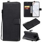 For Xiaomi Redmi K30 Pro Solid Color Horizontal Flip Protective Leather Case with Holder & Card Slots & Wallet & Lanyard(Black) - 1