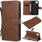 For Huawei Y5p / Honor 9S Solid Color Horizontal Flip Protective Leather Case with Holder & Card Slots & Wallet & Lanyard(Brown) - 1