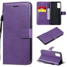 For Huawei Honor Play 4T Pro Solid Color Horizontal Flip Protective Leather Case with Holder & Card Slots & Wallet & Lanyard(Purple) - 1