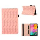 For Samsung Galaxy Tab A 10.1 2019 T510 Lucky Bamboo Pattern Leather Tablet Case(Pink) - 1