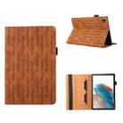 For Samsung Galaxy Tab A8 10.5 2021 Lucky Bamboo Pattern Leather Tablet Case(Brown) - 1